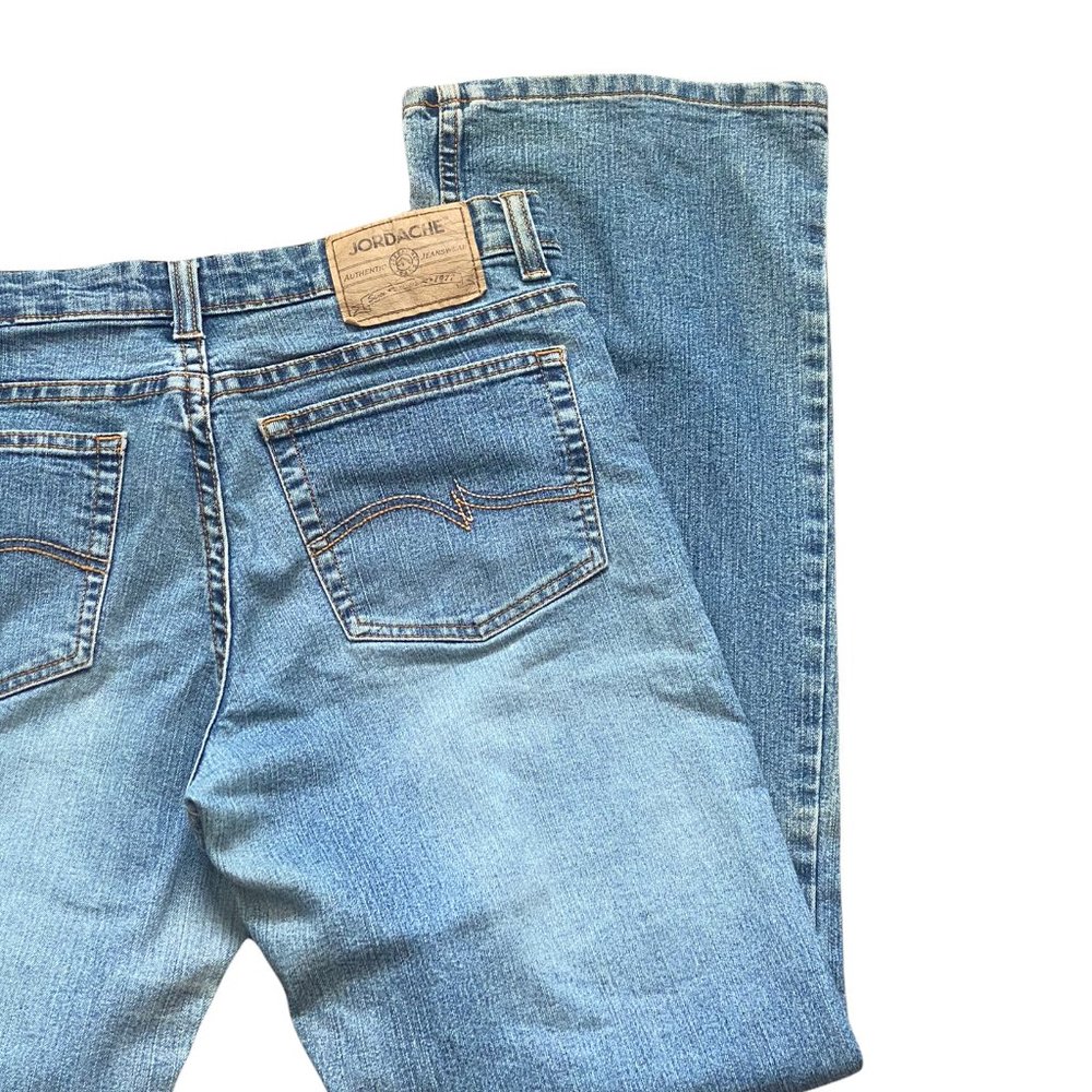 Jordache Womens Jeans size 9/10 Blue Lo-Rise Stretch Denim Zip Fly Vintage - Picture 8 of 9